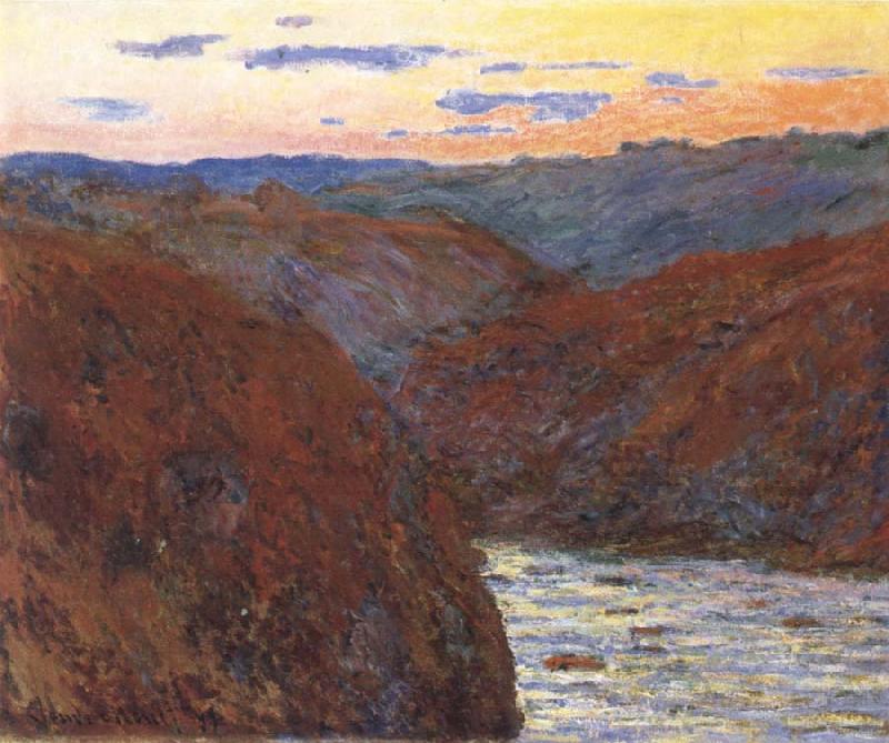Claude Monet The Creuse,Sunset oil painting image